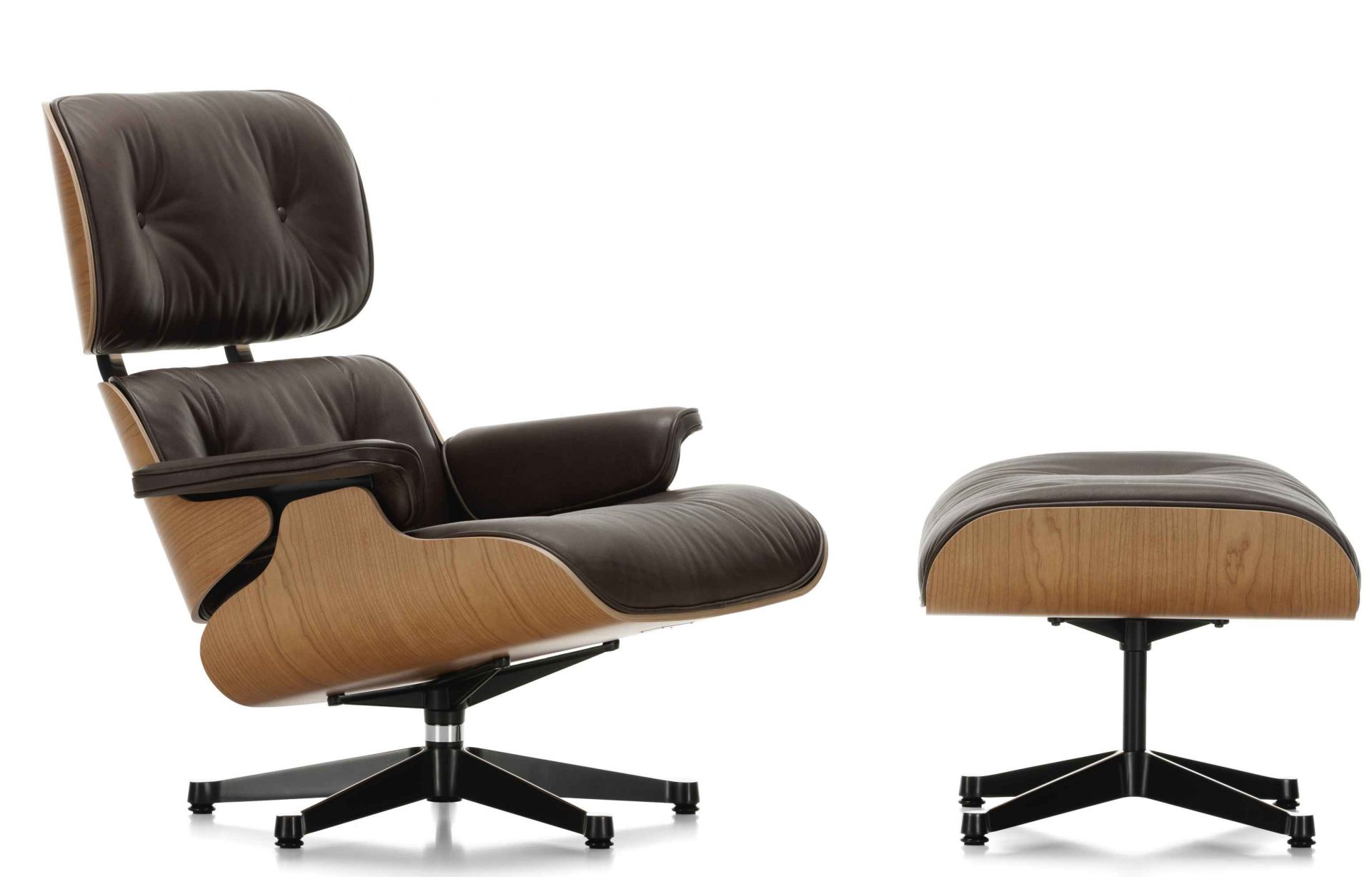 Eames Lounge Chair & Ottoman Armchair Leder Premium F / Leder Natural Vitra